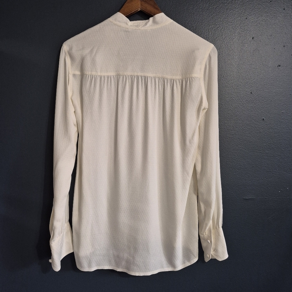 Helmut Lang Cream Textured Pullover Viscose Blouse XS - Picture 5 of 9